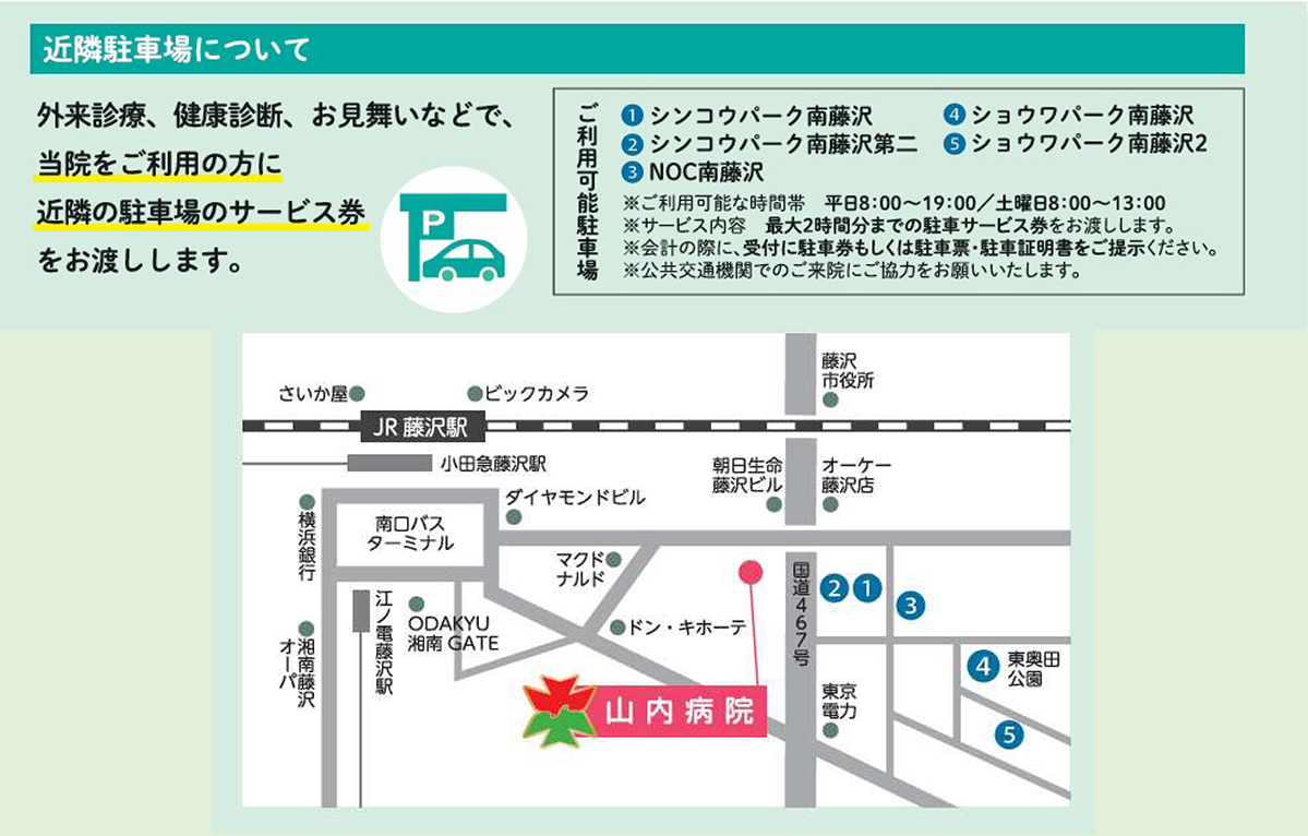 近隣駐車場について